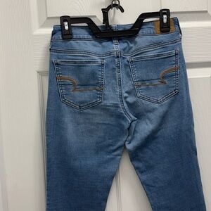 American Eagle Outfitters Women's Light Blue Skinny Jeans